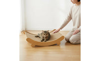 Shed-Non-Shedding Sisal Cat Scratcher Lounge Scratch Resistant Sisal Cat Scratcher Bed Ergonomic Curve Curved Scratching Lounge Long-Lasting & Sturdy