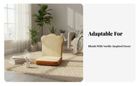 Plush supportrest Lounger Cute design Floor Chair Lightweight for Bay sill, Office