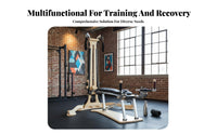 Rotational Fitness Pulley System Adjustable Height Stretching Studio Pulley System Pilates Expansion System for Adults, Indoor, Garage, Basement
