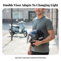3/4 Helmet All Season 3/4 Open Face Helmet Lightweight Design for Commuters, Summer Riding, Daily Commute