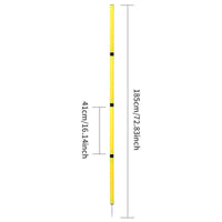 Soccer Training Poles Connectable Design Soccer Slalom Poles Versatile-Sport Basketball Training Markers for Gym