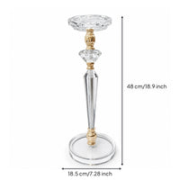 Acrylic Candlestick Holder Tall Taper Candle Holder Reflective