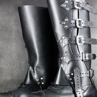 wish速卖通2022中世纪跨境外贸维京海盗骑士长靴鞋套护腿cosplay