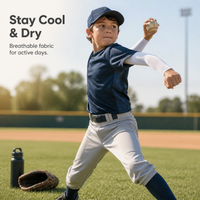 Kids' UV Protection Cooling Arm Sleeves for Sports