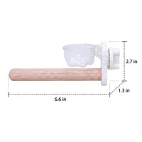 Parrot Perch Grinding Stand Rod, Straight Lumbered Fowl Stand with Sanded Surface for Paw Grinding, Budgie Cockatiel Lovebird Perch to Grind Beak