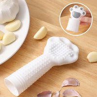 Silicone Garlic Skin Remover Handheld Feline Paw Garlic Skin Remover Easy to Use