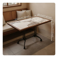 Rattan Booth Sofa Southeast Asian Design Curved Restaurant Booth Stable and Sturdy Wooden Frame Rattan Chair for Families, Restaurants, Cafes