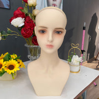 Cosplay Anime Head Model PVC Wig Display Mannequin Head for Wig Shop Window Display