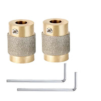 4-Piece Diamond Sharpening Set with 1/8", 1/4", 3/4", 1" Brass Core Drill Bits and Diamond Grinding Wheels