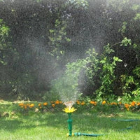 Flower-Shaped Sprinkler Stable Prong Base Garden Gear Easy Installation
