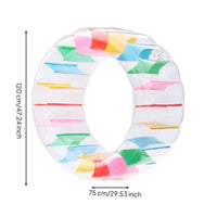 Inflatable Water Wheel Long-Lasting Colorful Inflatable Tube Sturdy for Outdoor