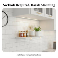 Adhesive surface-mounted board toolcostless Installation surface Shelf adaptable