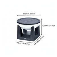 Solar Post Light Modern Design Waterproof Garden Post Lamp 360° Illumination