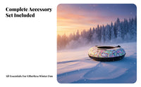 Inflatable Snow Tube Wear-Resistant Winter Sledding Tube Cold Resistance