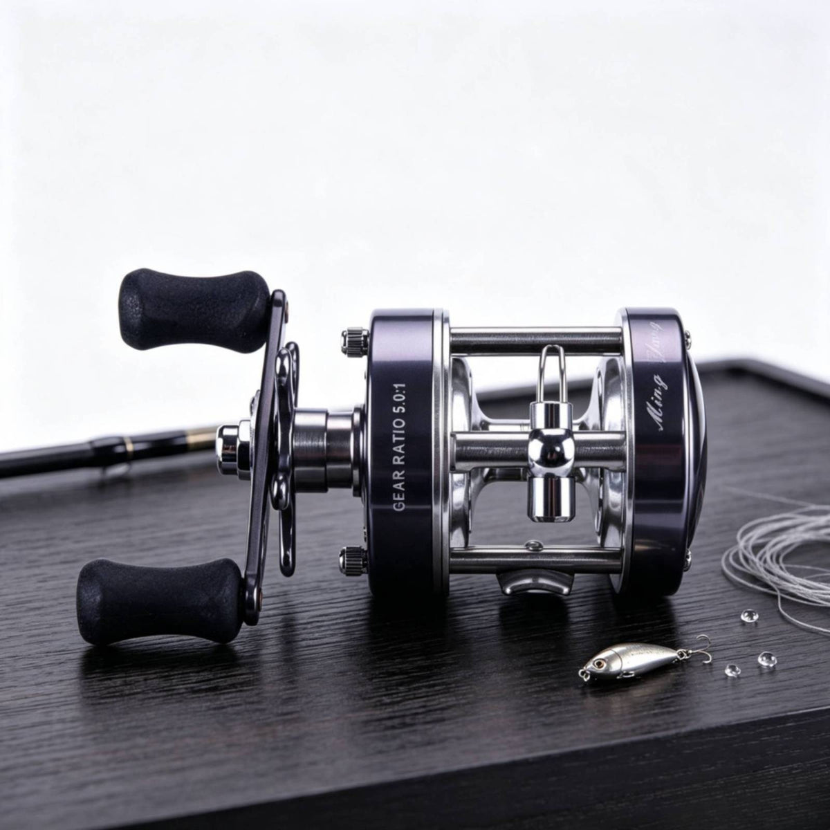 Right Hand Reel Sleek Metal Reel Powerful Baitcaster for Lure Fishing