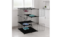 Metal Wire Pet Pen Reconfigurable Small Pet Enclosure DIY Shape