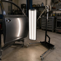 Floor Standing Panel Light Rectangular Panel Wheeled Repair Light Adjustable