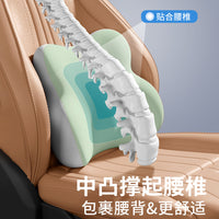 New Car Headrest and Lumbar Support Set with Two-Tone Design
