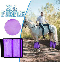 Factory Stock Nylon Horse Leg Guards, Summer Mosquito Protection, Horse Hoof Wraps (4-Piece Set)
