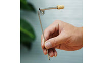 Glaze Blower with Wooden Grip Stainless Steel Pottery Glaze Spraying Tube Compact Ceramic Spray Tool for Hobbyists
