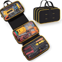 Three-Fold Multi-Function Tool Storage Bag Waterproof Easy to Clean Work Handbag