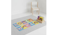 Animal Face Cover Flash Cards Interactive Animal Alphabet Cards Colorful Design Educational Toy for Preschoolers, Classroom, Home Study