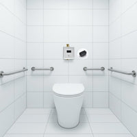 Water-Saving Touchless Squat Toilet Flusher Long-Lasting Brass Body Sensor Flush Valve Automatic Toilet Flusher for Public Restroom, Commercial Building