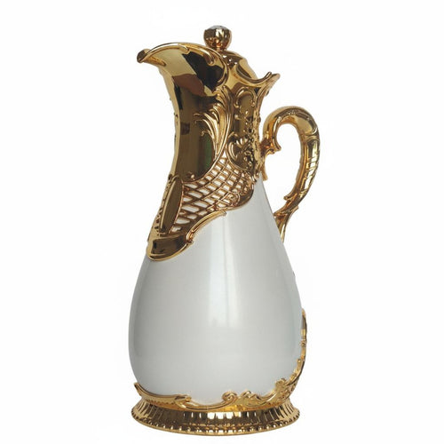 Arabian Design Thermal Carafe Glass Liner Ornate Insulated Coffee Pot