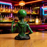 跨境外星人星星人树脂摆件UFO室内户外花园装饰小雕像家居装饰工