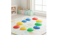 Balance Stepping Stones Textured Balance Stepping Stone Toy Low-Profile Lightweight for Children, Playroom, Kindergarten