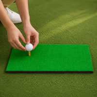 Golf Practice Tool, Golf Practice Mat, Indoor/Outdoor, 30cm x 60cm, Swing Practice, Artificial Turf, Rubber Base