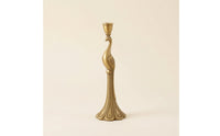 Brass Candlestick Holder Elegant Decor Sturdy for Mantel
