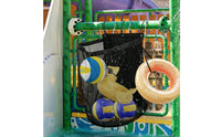 Fence Hanging Pool Organizer Heavy Duty Poolside Hanging Mesh Bag Foldable for Yard