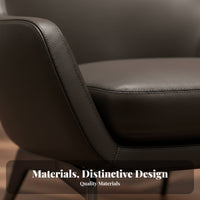 Italian design Curved spine Armchair Minimalist Design Lounge Chair Designer Piece Household Furniture Upholstered for Interior Designers, Business Owners, Living Room, Hotel Lobby, Reception Area, Home Office