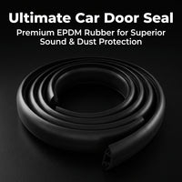 EPDM Rubber Seal Strip, Automotive Door Seal, Weather Seal Tape, Draught Excluder for Car Doors, Rub - Image 2
