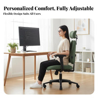 Split-Back Ergonomic Chair Support Swivel Seat Adjustable Height