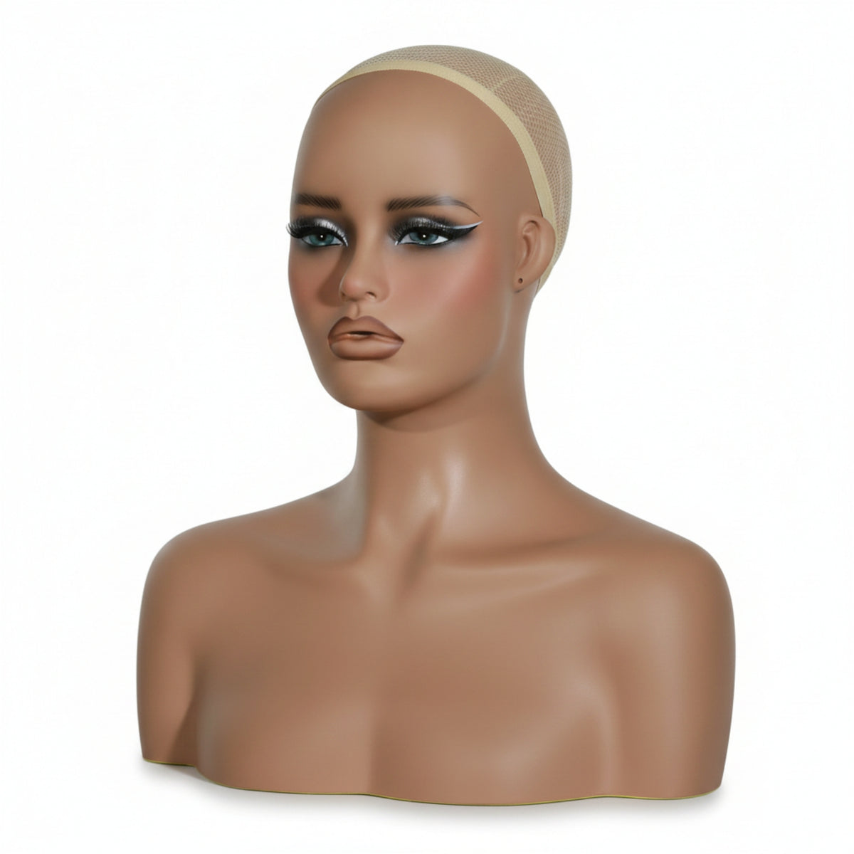 Smoothly Finish Manikin Head with Shoulders Mannequin Bust