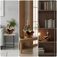 Reading Figurine Artistic reade Figurine Modern Reading Statue for Living Room