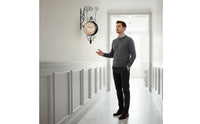 Bracket Clock Wroughtornate Iron Look Clock with Bracket Easy Reading for Hallway