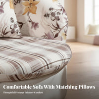 Upholstered Round Armchair Removable and Cleanable Cover Upholstered Contoured Seat Modern Design Comfortable Padding