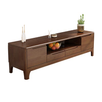 Solid Wood TV Cabinet Modern Minimalist for Small Apartments, 1.2/1.5m, Living Room Bedroom Storage Cabinet