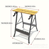 折叠木工工作台锯台多功能手工工具推台倒装锯便携台锯小型操作台
