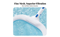 Pool Leaf Skimmer Net Sturdy Pool Enclosure Skimmer Net Heavy Duty Shallow Water Leaf Rake for Homeowners, Maintenance Swimming Pools, Ponds, Spas