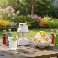 Hand Crank Shaved Ice Device Easy to Use Manual Snow Cone Device for Outdoor