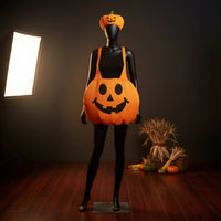 Jack-O'-Lantern Costume Wearable Garment Soft Festive Fancy Dress for Children Adults