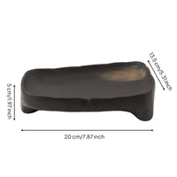 Fruit Serving Footed Tray Irregular Tray with Legs Rustic for Tea-Serving Areas, Table Styling