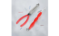 2 Pieces Auto Wire Cutting Pliers Easy Grip Hose Separator Pliers Burgundy Grasp Cable Nippers for Electrical Work