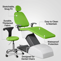 Waterproof Non-Slip PU Leather Elastic Full Covers, Seat Cover Set, 4 Pieces, Doctor Chair Covers, PU Leather Unit, Seat Covers