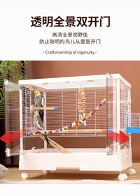 Chong Er Xin Jia Bird Cage for Parrots with Acrylic Door