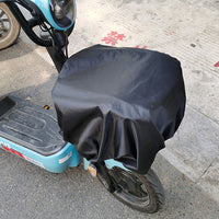 电动车车筐罩防尘罩单车电瓶车防水防雨前置物布袋自行车前车篮套